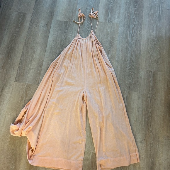 FREE PEOPLE ENDLESS SUMMER Sz S LONGER DAYS WRAP JUMPSUIT - Picture 5 of 9